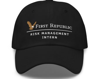 First Republic Risk Management Department & Intern Embroidered - Etsy