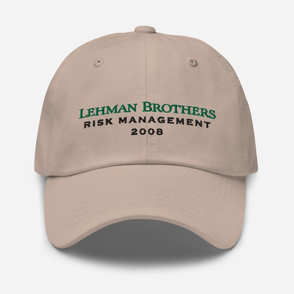 Límite de gestión de riesgos de Lehman Brothers 2008 | Sombrero de los hermanos Lehman | Gorra de béisbol Lehman | Gestión de riesgos de obsequios | Regalo para inversores