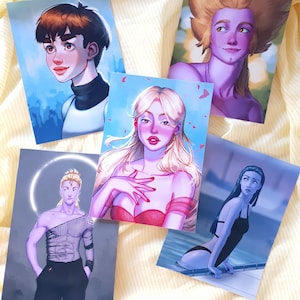 Láminas Personajes Destripando La Historia - A4, A5, A6 / Dioses griegos / Papel satinado / Fanart / Regalo / Ilustración / Decoración / Retrato