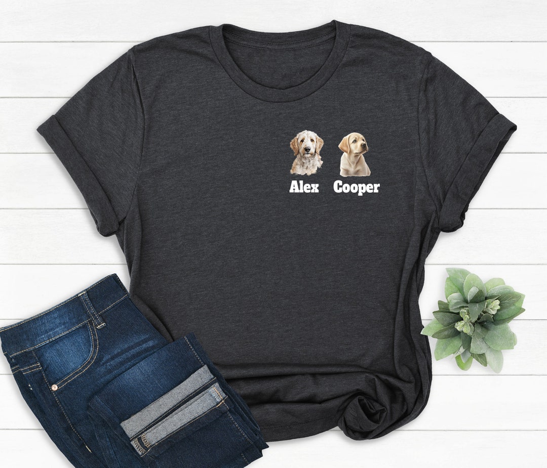Custom Dog Face Shirt Personalized Dog Mom Shirt New Dog Owner Shirt Dog Lovers Shirt