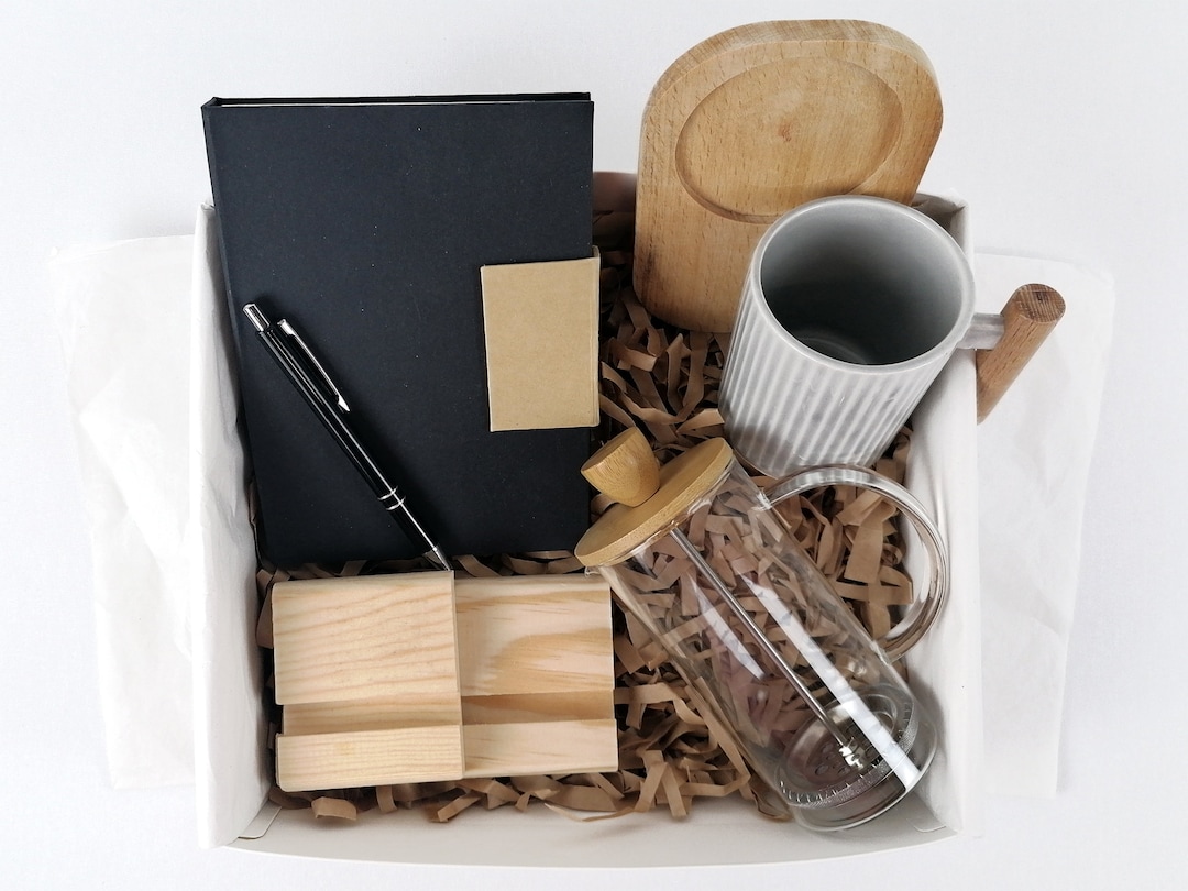 French Press Gift Set Personalized Christmas Gift Box Etsy