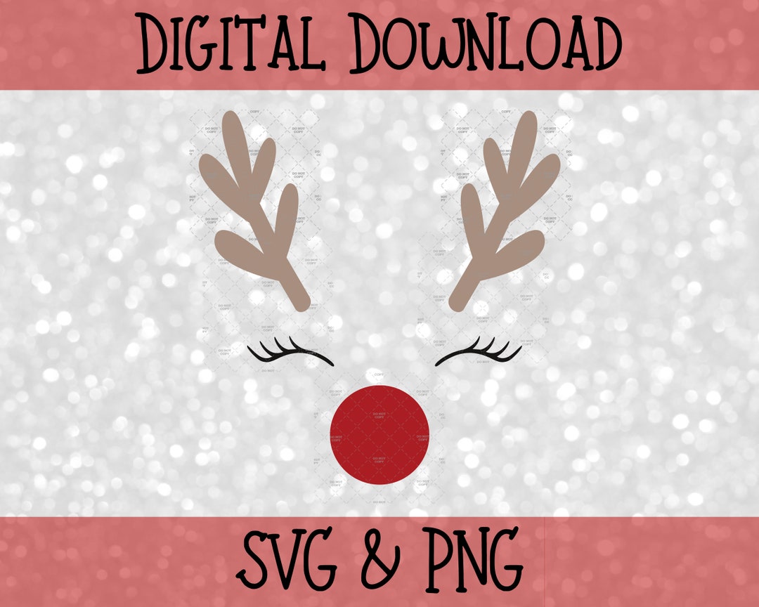 Distressed Rudolph Svg Rudolph SVG, SVG de Noël, Noël Rudolph SVG de Noël, Rudolph ...
