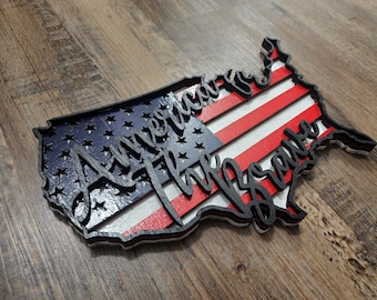 Plik SVG Warstwowa flaga amerykańska znak USA
