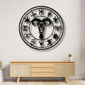 Premium Aries Zodiac Wall Art | DXF DWG Laser Cut Design Files | Eps  Pdf Png Jpeg 20 Mockup | Digital Download for CNC, Cricut & Glowforge