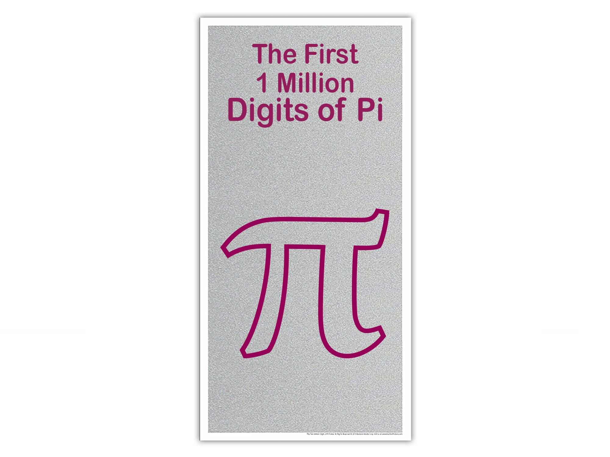 1 Million Digits Of Pi Digits of Pi Poster Digits of Pi Gift the 1 Million Digits - Etsy Australia
