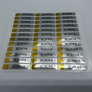 Certificate of Authenticity Security Void Label Seal Stickers 50 x 10mm