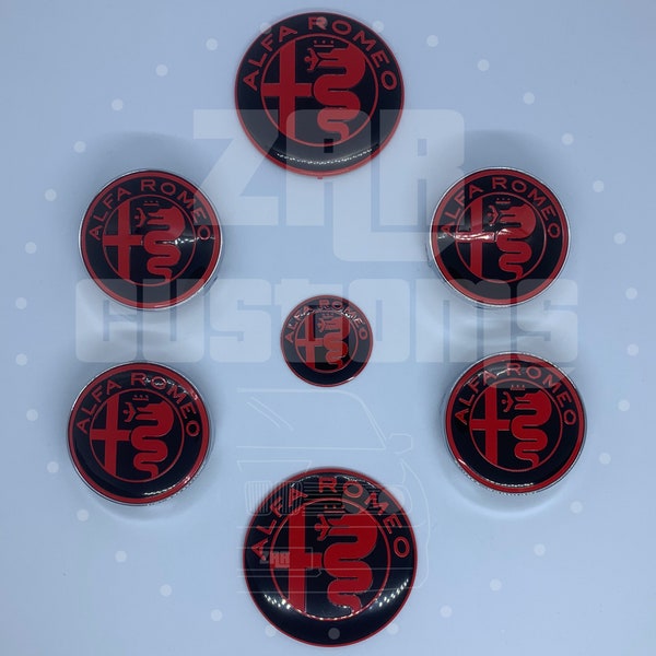 Find 2pcs Front Logo Badge Alfa Romeo Brera 147 159 164 166 GT Mito Giuliettaa Spider In China - Foto 3