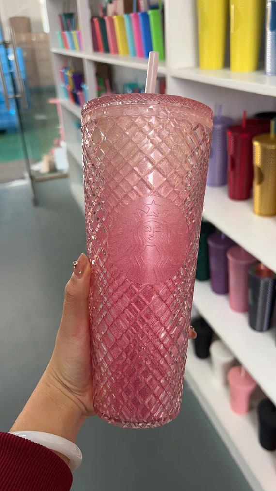 Labe forholdet Kurve Starbucks Sparkling Crown Double Plastic Sippy Gradient Pink - Etsy