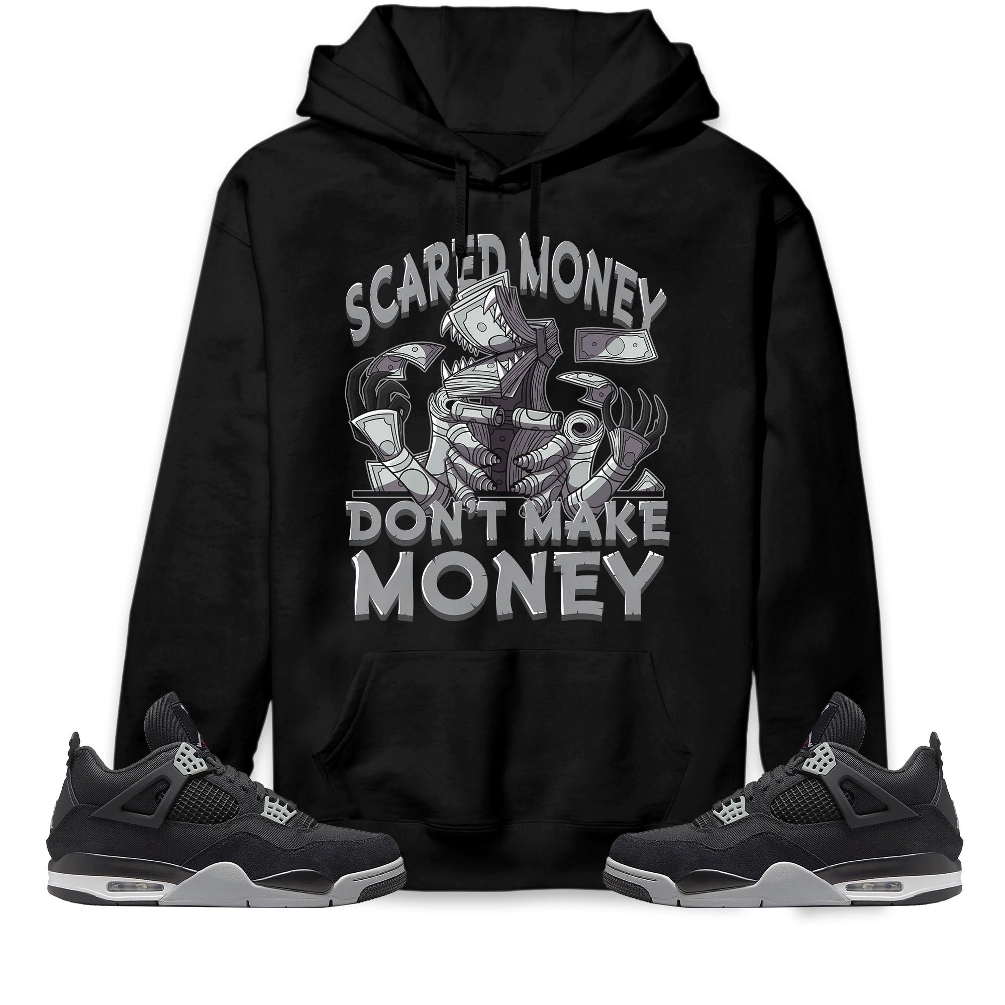 Jordan 4 Black Cat Hoodie Etsy