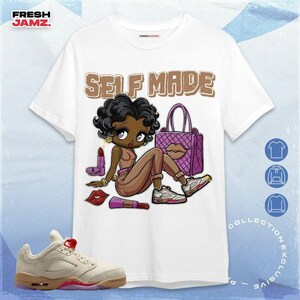 AJ 5 Low Peanut Butter Jelly Sneaker Girl Selfmade Unisex Shirt, Hoodie, Sweatshirt To Match Sneaker