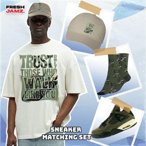 AJ 4 Undefeated Trust The Steps Unisex Shirt, Hoodie, Sweatshirt, Hat, Sock To Match Sneaker, Trust No One Collection