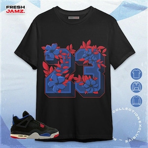 AJ 4 Rare Air 23 Floral Unisex Shirt, Hoodie, Sweatshirt To Match Sneaker