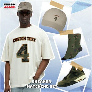 AJ 4 Undefeated Number CLP Number 4 CM4 Custom Text Unisex Shirt, Hoodie, Sweatshirt, Socks, Hat To Match Sneaker