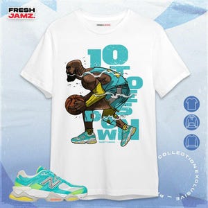 NBL Cyan Burst 9060 All Ten Down, uniseks shirt, hoodie, sweatshirt passend bij sneaker