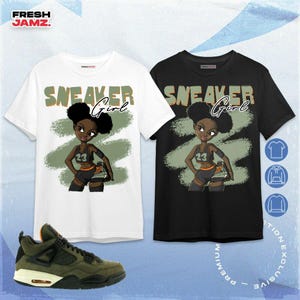 AJ 4 Undefeated Black Sneaker Girl Unisex Shirt, Hoodie, Sweatshirt, Socks, Hat To Match Sneaker
