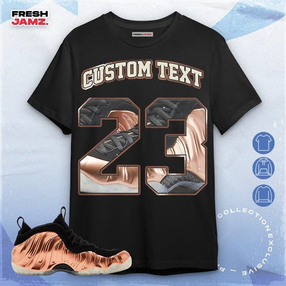 Air Foamposite One Copper Number 23 CM Custom, Unisex T-shirt