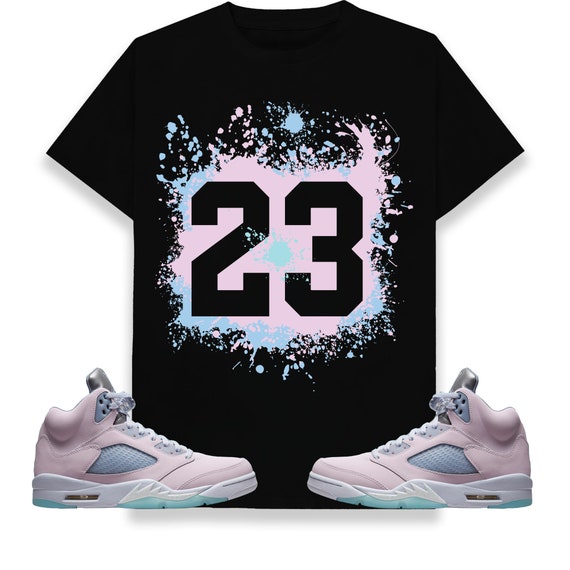Number 23 Paint Unisex Shirt Match Jordan 5 Retro Easter 2022 Etsy