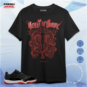 Camiseta unisex AJ 11 Low Bred Heart of Snake, sudadera con capucha y zapatillas a juego