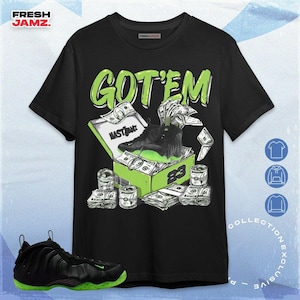 Air Foamposite One Black Volt Dollar Sneaker Box Unisex Shirt, Hoodie, Sweatshirt To Match Sneaker