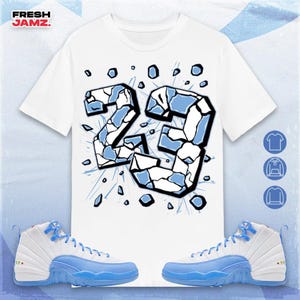 Number 23 Broken Unisex Shirt Match Jordan 12 Retro Emoji