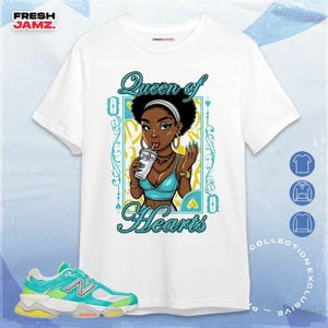 NBL Cyan Burst 9060 Queen Of Hearts, uniseks shirt, hoodie, sweater passend bij sneaker