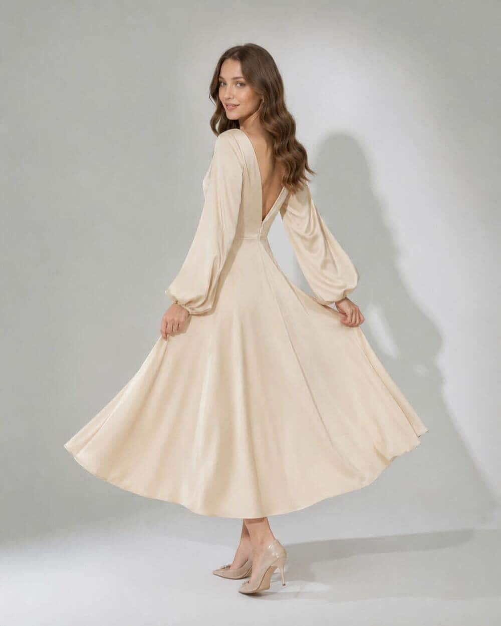 ladies cotton midi dresses Women's What A Delight Blue Floral Dress | Size: M Color:Ancient Water Prom Dresses Bridesmaid Dress Relaxed Sleeves Bae