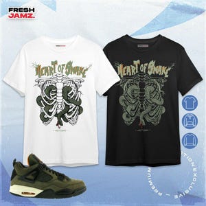 AJ 4 Undefeated Heart Of Snake Unisex Shirt, Hoodie, Sweatshirt, Socks, Hat To Match Sneaker