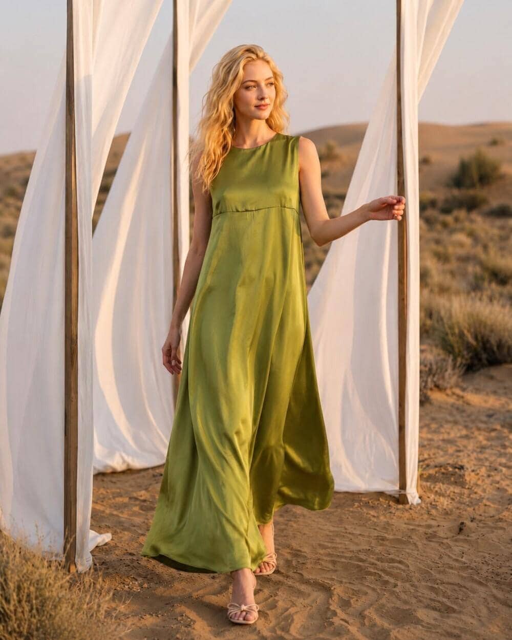 Green Empire Waist