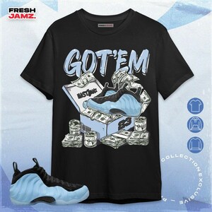 Air Foamposite Psychic Blue Dollar Sneaker Box Unisex Shirt, Hoodie, Sweatshirt To Match Sneaker