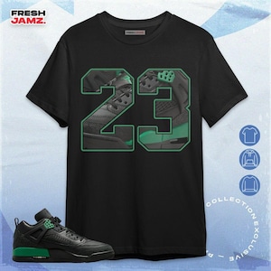 Spizike Pine Green Black Anthracite Number 23 CM Adult and Kid Unisex Shirt, Hoodie, Sweatshirt To Match Sneaker