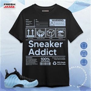 Air Foamposite Psychic Blue Sneaker Addict Unisex Shirt, Hoodie, Sweatshirt To Match Sneaker