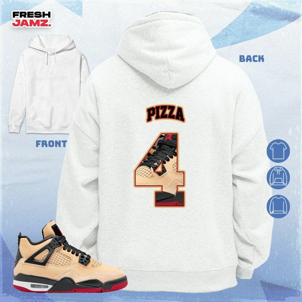 AJ 4 Pizza Number CLP Number 4 CM4 Name Unisex Shirt, Hoodie