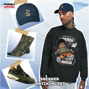 AJ 4 Undefeated Not Broken Toy Unisex Shirt, Hoodie, Sweatshirt, Socks, Hat To Match Sneaker