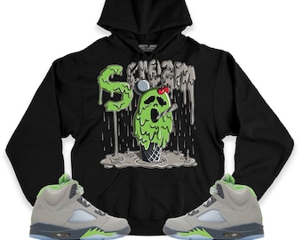 Scream Unisex Hoodie Match Jordan 5 Retro Green Bean