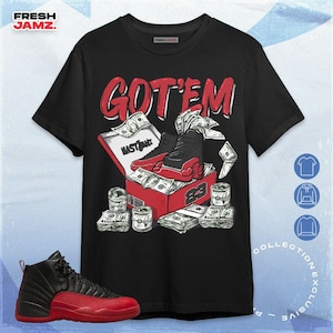 AJ 12 Flu Game Dollar Sneaker Box Unisex Shirt, Hoodie, Sweatshirt To Match Sneaker
