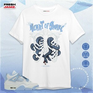 AJ 4 Vergissmeinnicht Herz der Schlange Unisex Shirt, Hoodie, Sweatshirt Passend zu Sneaker