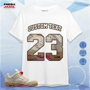 AJ 5 Low Peanut Butter Jelly Number 23 CM5 Custom Unisex Shirt, Hoodie, Sweatshirt To Match Sneaker