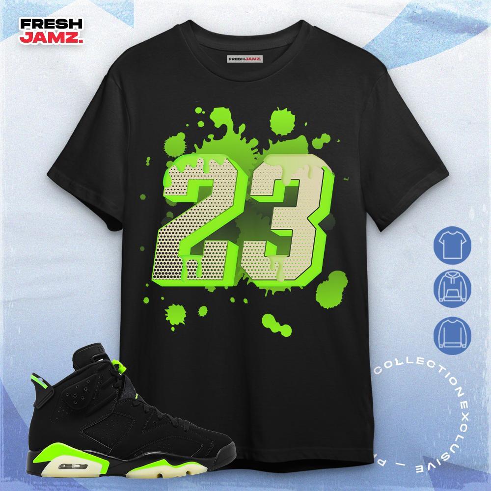 Number 23 Colorful Unisex Shirt Match Jordan 6 Retro