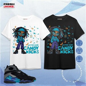AJ 8 Aqua Candy Kicks Halloween Unisex Shirt, Hoodie, Sweatshirt, Socks, Hat To Match Sneaker