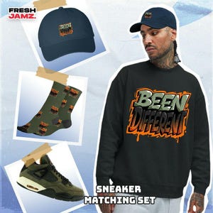 AJ 4 Undefeated Become Different Unisex Shirt, Hoodie, Sweatshirt, Socks, Hat To Match Sneaker