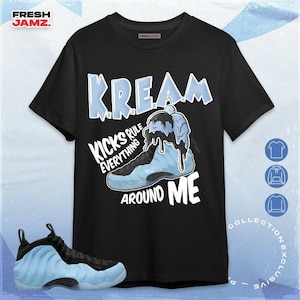 Air Foamposite Psychic Blue Kream Sneaker Unisex Shirt, Hoodie, Sweatshirt To Match Sneaker