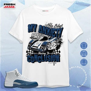 AJ 12 French Blue Racing My Demons Unisex Shirt, Hoodie, Sweatshirt To Match Sneaker