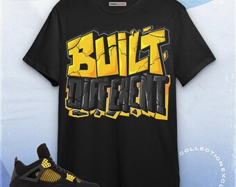 Jordan 4 Thunder Unisex Sweatshirt, Hoodie Built Different, Shirt To Match Sneaker