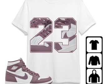 Jordan 1 High OG Mauve Unisex Shirt, Kid, Toddles Number 23 CM1, Shirt To Match Sneaker