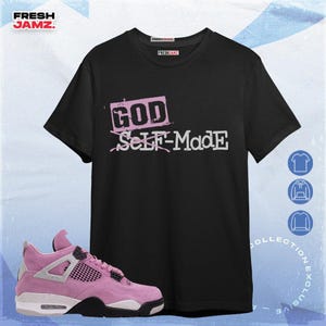 AJ 4 Orchid Neutral Grey Black White Unisex T-Shirt, Sweatshirt, Hoodie, Godmade, Shirt To Match Sneaker