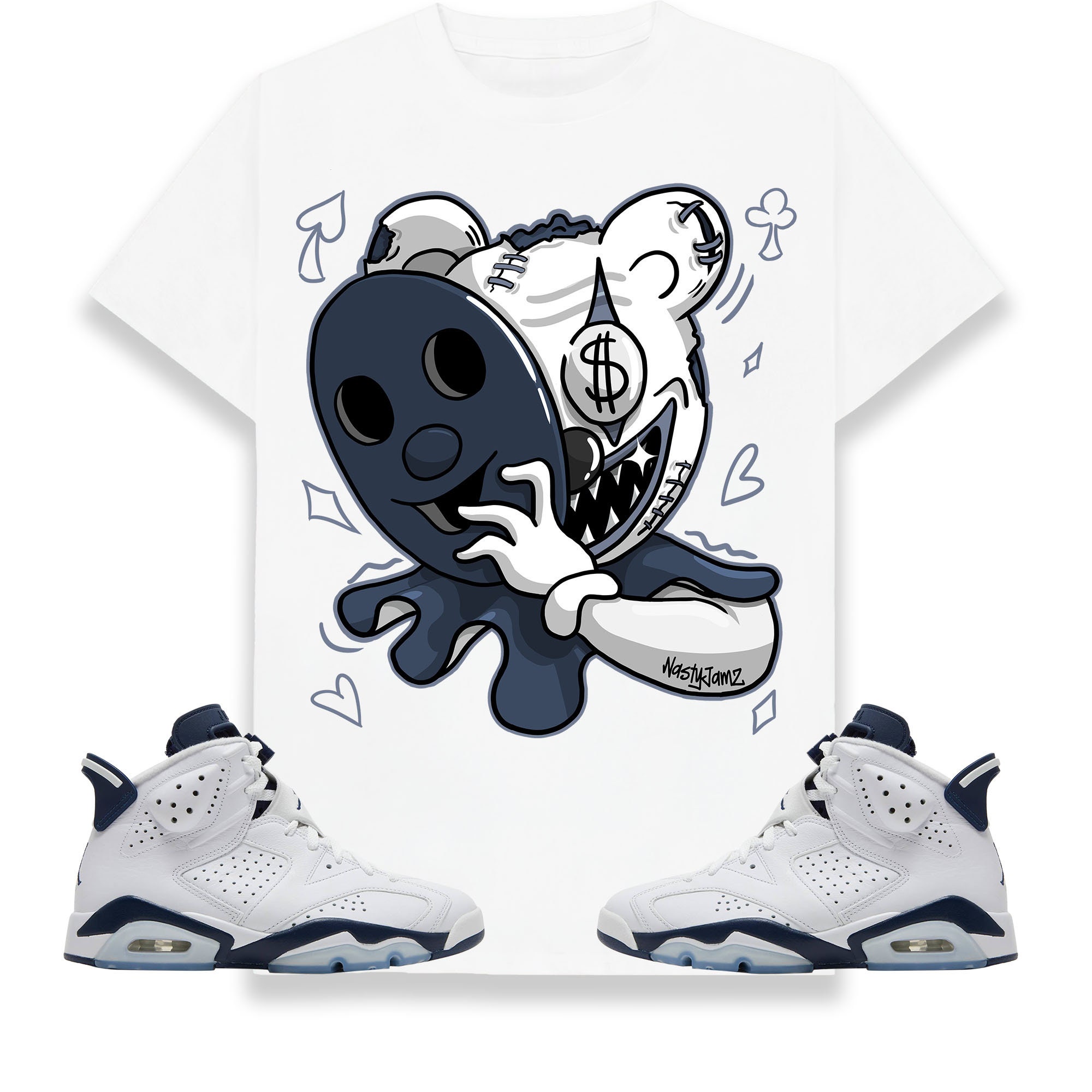 midnight navy jordan 6 shirt