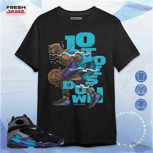 Maglietta, felpa con cappuccio e felpa AJ 8 Aqua All Ten Down unisex, da abbinare alle sneaker