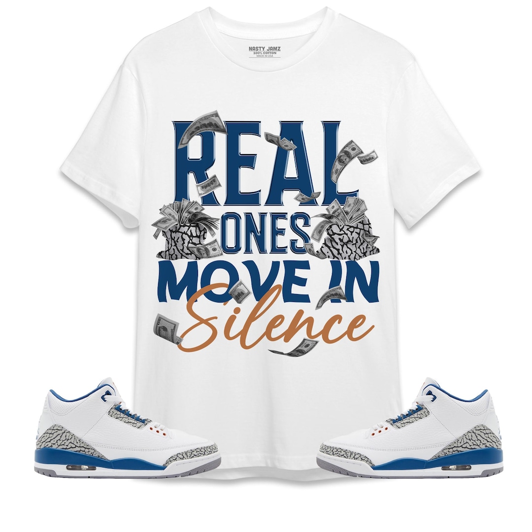 Jordan 3 Wizards Unisex Shirt, Kid, Toddles Move in Silence Money ...