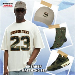 AJ 4 Undefeated Number CLP Number 23 CM4 Custom Text Unisex Shirt, Hoodie, Sweatshirt, Socks, Hat To Match Sneaker