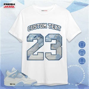 AJ 4 Forget Me Not Number 23 CM4 Custom Unisex Shirt, Hoodie, Sweatshirt To Match Sneaker